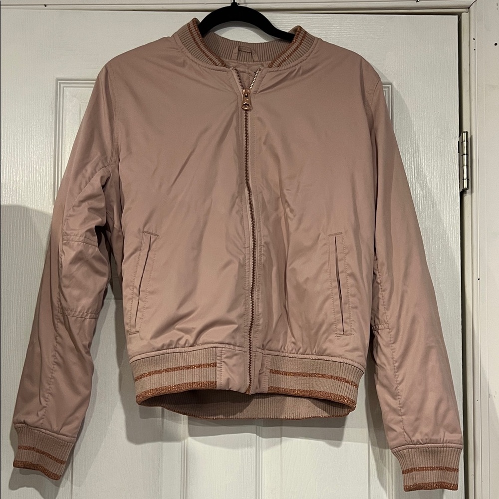 American Eagle Outfitters Light Pink Bomber Jacket